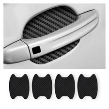 4PCS Sticker, Carbon Fiber Anti-Scratches all purpose tool, 4pcs, Black/4PCS  picture