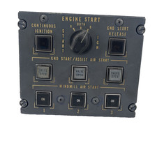 Lockheed L-1011 TriStar Engine Start Ignition Control Panel P/N 317701470 picture