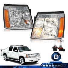 For 2002 Cadillac Escalade Halogen Headlights Replacement Headlamps L+R w/Bulbs picture