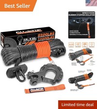 Robust Synthetic Winch Rope w/ Forged Hook & Isolator – Ideal for Off-Road Use picture