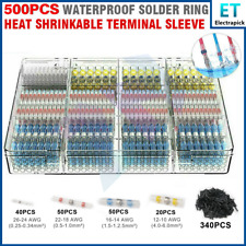 500PCS Waterproof Heat Shrink Butt Terminals Solder Seal Sleeve Wire Connectors picture