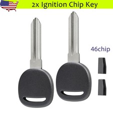 2x Transponder 46 Chip Key B111-PT for Chevrolet Silverado Suburban GMC Sierra picture