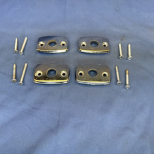 1968-69 Original Mopar A B C Body Bucket Seat Headrest Mounting Bezels 4 Pc Set picture