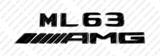 New Gloss Black Emblems Badge Sticker for Mercedes-Benz ML63 V8 Biturbo AMG W164 picture