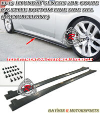 Fits 10-16 Hyundai Genesis Coupe 2dr CK-Style Bottom Line Side Sills (Urethane) picture