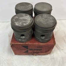 MGTC MGTD NOS Mahle 5 Ring Standard Size Pistons (w/Rings) 1250cc XPAG Engines picture