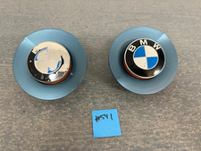 2003-2005 BMW Z4 OEM Left & Right Fender Turn Signal Emblems  MALDIVES BLUE picture