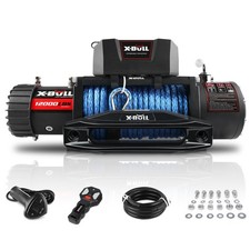 X-BULL 12000LBS Winch 12V Synthetic Rope Wireless Remote Electric Jeep Truck 4WD picture