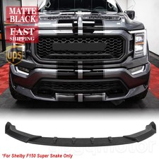 For Ford F-150 Super Snake Shelby 21-2024 MX Style Matte Black Front Bumper Lip picture