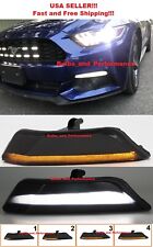 Smoked Lens Sequential LED Front Turn Signal Lights Lamps for 2015-2017 Mustang picture