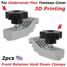 2x For Undercover Flex Tonneau Cover Front Retainer Hold Down Clamp & Thumb Knob picture