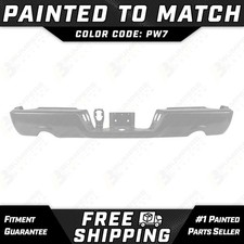 NEW Painted *PW7 White* Rear Bumper Face Bar for 2009-2018 RAM 1500 w/o Park picture