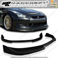 STREET Style Front Bumper Lip Urethane Plastic made for 09 10 11 Nissan GTR R35 picture