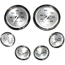 Faria KTF024 Kronos Inboard & I/O 6 Instrument Gauge Set Boat Marine picture
