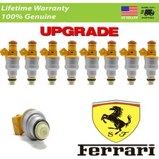 X8 GENUINE BOSCH FUEL INJECTORS 4-HOLE FERRARI 348 TB 1990 - 199 3.6  *UPGRADE* picture