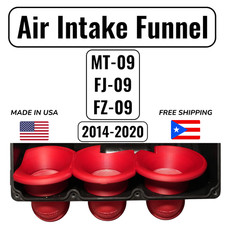 Velocity Stack Air Intake Funnel – Yamaha MT-09 / FJ-09 / FZ-09 (2014–2020) RED picture
