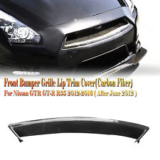 Front Bumper Grille Grill Lip Trim For Nissan GTR GT-R R35 2012-2016 2014 2015 picture