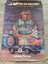 MATTER OF RECORD 24 HOURS OF LeMans 1966 CARROLL SHELBY Original Poster picture