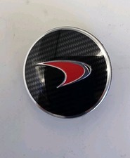 Mclaren MP4-12C 650s Red Carbon Fibre Red Hub Cap Badge 11B1650CP Genuine  picture