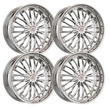 (Set-4) Cavallo CLV-42 18x8 5x114.3/5x120 35mm Nano Chrome wheels rims 18 Inch picture