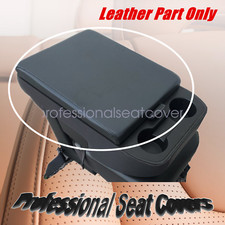 Fits 2004-2014 Nissan Titan Leather Center Console Lid Armrest Cover Black USA picture