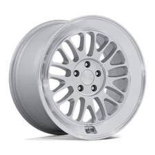 18x9.5 Rotiform Wheels RC214 Gloss Silver W/ Diamond Cut Lip 5x120 Rims (1pc) picture