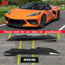 Fits 20-26 Chevrolet Corvette C8 Stingray Z51 Side Skirt Extensions Carbon Fiber picture