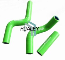 Green Silicone Radiator Hose For 1998-2013 Kawasaki KX80/KX85/KX100 picture