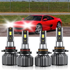 For Ferrari F355 Berlinetta 1994-1996 4X 9005 9006 LED Headlight Bulbs 6500K picture