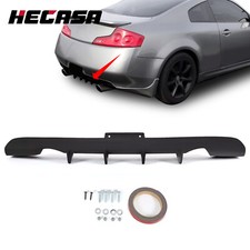 For Infiniti G35 Coupe 2003-2006 JDM Style 4-Fins Rear Bumper Lower Diffuser Lip picture