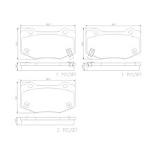PRIME Ceramic Brake Pad Set for 14-24 Chevrolet/Cadillac Corvette, ATS, Camaro picture