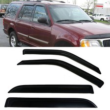 Fit 1999-2017 Ford Expedition Window Visors Sun Vent Shade Rain Wind Guard Smoke picture