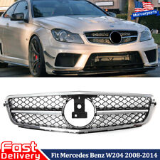 Chrome AMG Front Grille Grill For Mercedes-Benz W204 C250 C300 C350 2008-2014 picture