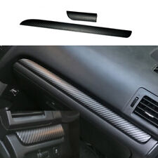 2x Matte ABS Carbon Fiber Dashboard Strip Panel Trim For Subaru Impreza 2012-14 picture