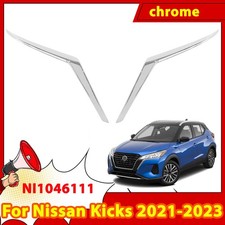 Fits 2021-2023 Nissan Kicks New Front Bumper Side Chrome Molding Trim Left Right picture