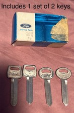 NOS Ford Key Blanks Set of 2 Ranger F150 E150 F250 E250 Truck Van Wagon 66-84 70 picture