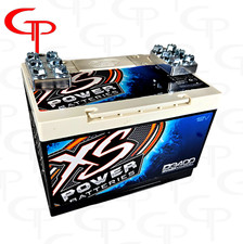 XS POWER D3400 AGM BATTERY + GP 6 SPOT TERMINALS CAR AUDIO BATTERY 4000 WATTS picture