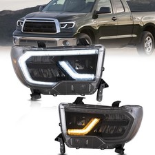 2*VLAND LED Headlights For 2007-13 Toyota Tundra &2008-2020 Sequoia Sequent lamp picture