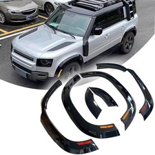 6PC Wheel Fender Trim Kit Widening Fender with lights for 2020~2025 Defender 110 picture