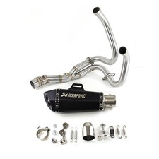 For Kawasaki Ninja 650 Z650 2012-2026 Full System Exhaust Tips Black Header Pipe picture