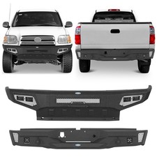 Front Rear Bumper w/Skid Plate & LED Lights For 2000-2006 Toyota Tundra 1st Gen picture