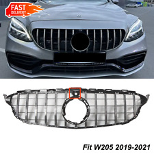 Silver GTR Style Grille W/Camera For Mercedes Benz C-Class W205 2019-2021 C300 picture