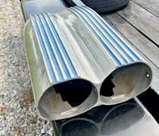 used Aluminum Finned Top Shotgun Intake Air Scoop Bug catcher hotrod hood scoop picture