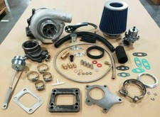 T3/T4 Hybrid Turbocharger Kit T3 T4 Turbo -3an ss line, pipe, BOV, Stage 1 picture