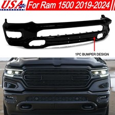 Fit For Ram 1500 2019-2024 Diamond Black PXJ Painted Front Bumper Face Bar Cover picture