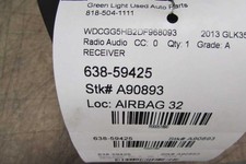 13 MERCEDES GLK350 AUDIO EQUIPMENT 51890 picture