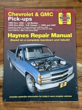 Chevrolet GMC Pick-ups 1988-1998 C/K 1999-2000 Haynes Repair Service Manual book picture