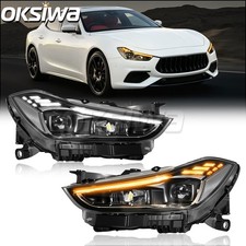 Upgrade LED Headlights Compatible with Maserati Ghibli 2018-2022,DRL Front Lamps picture