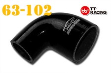 4 Ply Silicone 90 Degree Reducer Elbow Joiner Hose 63mm - 102mm 2.5