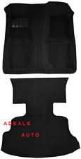ACC FITS 89-94 240SX COMPLETE BLACK MOLDED CARPET RUG w/o SEAT BELT RETRACTORS picture